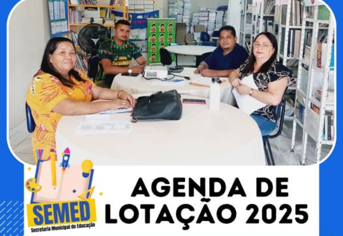 AGENDA DA LOTAÇÃO 2025 – SEMED